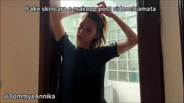 Annika INCINTA - daily routine con scopata outdoor e indoor e sborrata in bocca. Dialogo in italiano