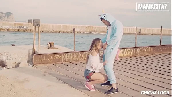 MAMACITAZ - (Alberto Blanco, Taylor Sands) - Horny Unicorn With Big Cock Bangs Hairy Pussy Teen By The Docks